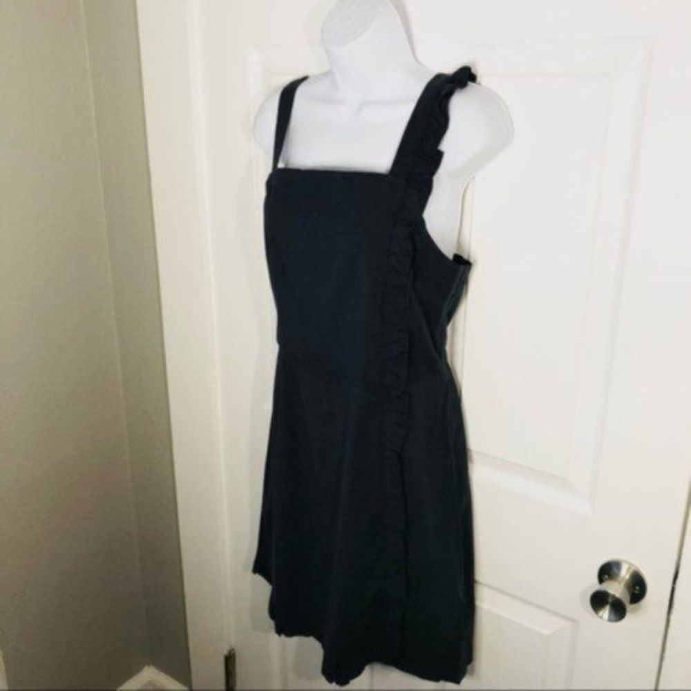 ModCloth Navy Blue Ruffled Square-Neck Mini Dress - Picture 7 of 12